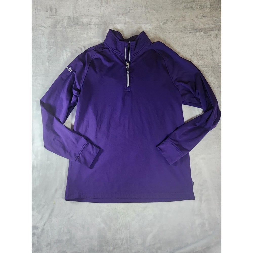 MEN'S CUTTER & BUCK 1/4 ZIP PULLOVER, SIZE: M, COLOR: PURPLE‎